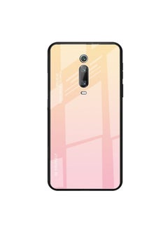 HuHa Case Cover For Xiaomi Redmi K20 / K20 Pro / Mi 9T / Mi 9T Pro Gradient Color Glass Case Yellow 