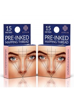 Stylia Microblading Supplies Pre-Inked Eyebrow Mapping String – 30 Meters - Ultra-Thin, Mess-Free Thread, Create a Crisp, Spot-on Brow Map Every Time – Hypoallergenic, Cosmetic Grade For Permanent Makeup  - Image 1
