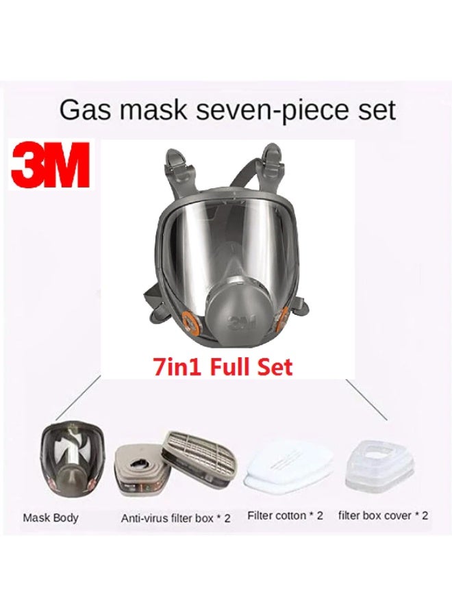 3M 3M™ 6800 Reusable Full Face Mask Respirator, Medium - Image 3