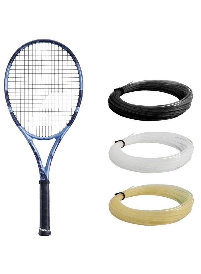 Babolat Pure Drive 11th Gen Tennis Racquet (4 1/8" Grip) Strung with White Syn Gut at Mid-Range Tension - Image 1