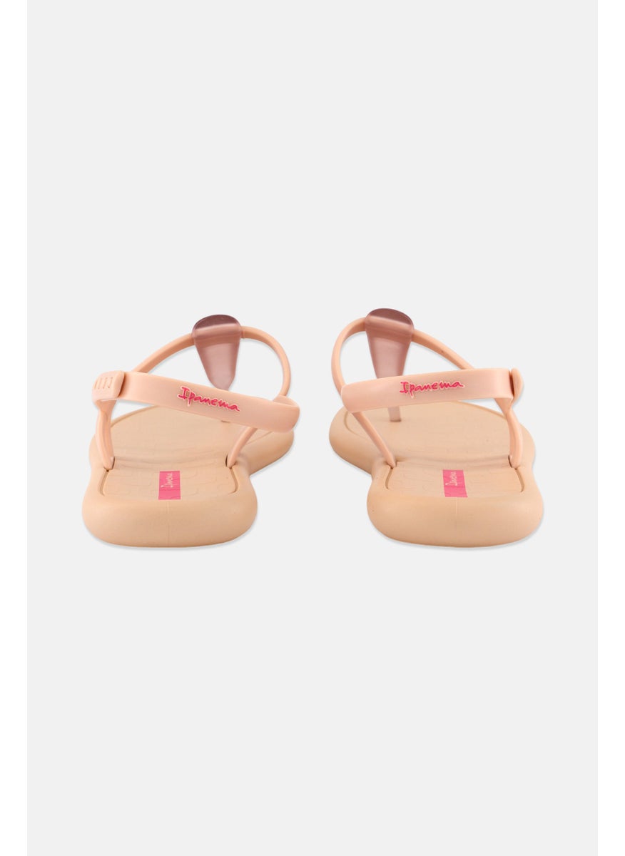 Ipanema Women Glossy Push Button Sandals, Beige  - Image 2