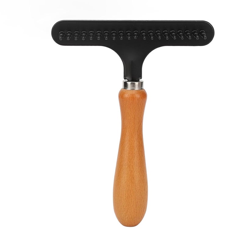 YOSOO Pet Rake, Handheld Cleaning Grooming Stainless Steel Hair Groomer Rug Rake for Beauty Salon Portable Rake Pet Rake to Fluff Sweepers - Image 1
