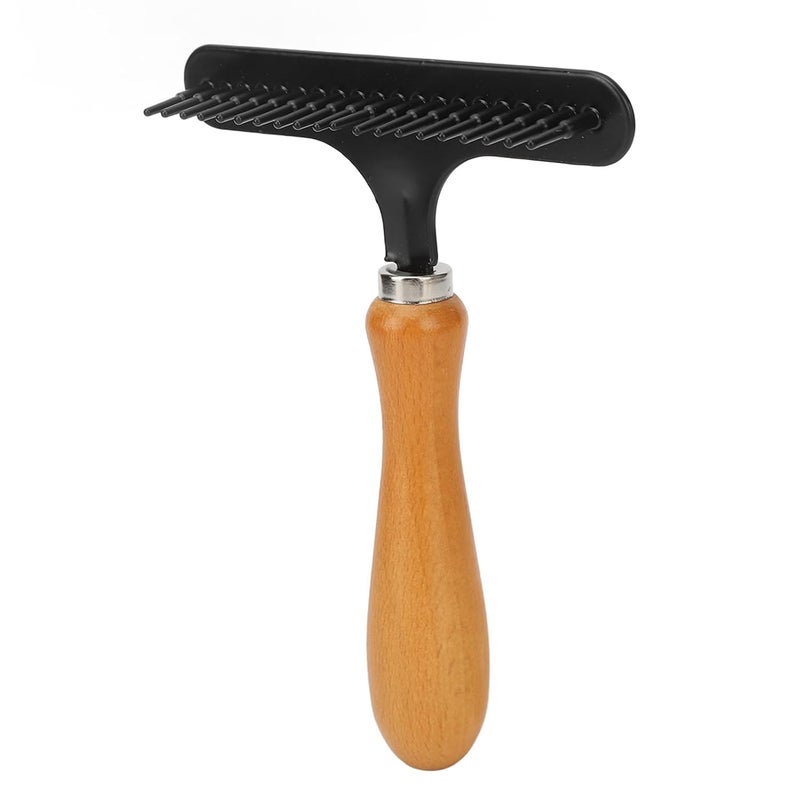 YOSOO Pet Rake, Handheld Cleaning Grooming Stainless Steel Hair Groomer Rug Rake for Beauty Salon Portable Rake Pet Rake to Fluff Sweepers - Image 2