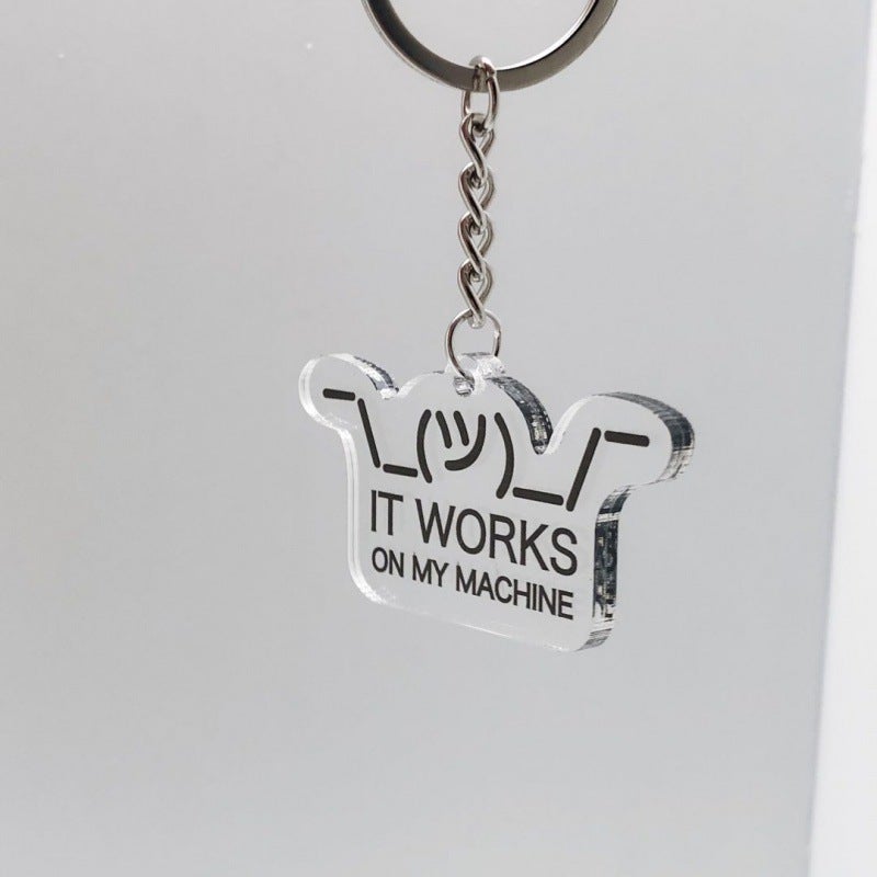 Creative Programmer Code Farmer Keychain Is Not Bug Science Programming It Enthusiasts Gift Funny Pendant Peripheral - Image 1