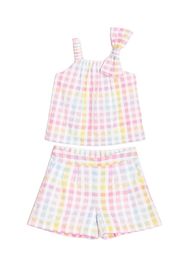 Allen Solly Girl's Regular Fit Baby & Toddler T-Shirt Set (AGTBERGFV79260_Multi - Image 1