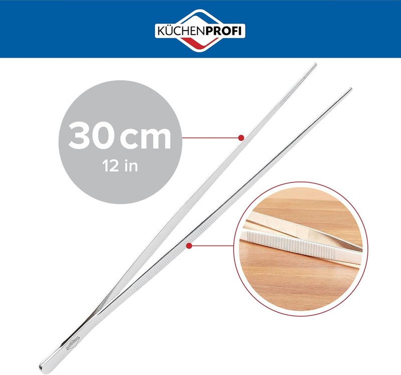 Küchenprofi 12-Inch Tweezer Tongs in 18/10 Stainless Steel - Image 2
