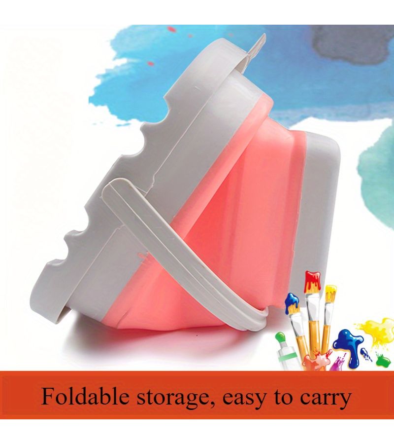 2pcs Portable Folding Washbasin Lightweight Space Saving Click Fold for Washing Grooming Random Colors - Image 5