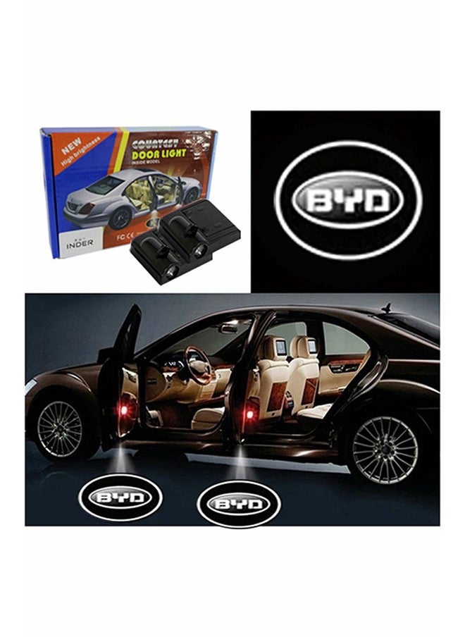 Y&D - 2-Piece LED Car Door BYD Logo Projector Shadow Light Set - Image 1