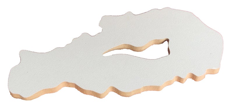 Snoogg Agate Ellipse Geode Art Board Wood Cutout. Plaque, DIY, for Resin, epoxy Art, Wall D�cor. 6 mm Thick 16 Inch Wide Pack of 5 - Image 1