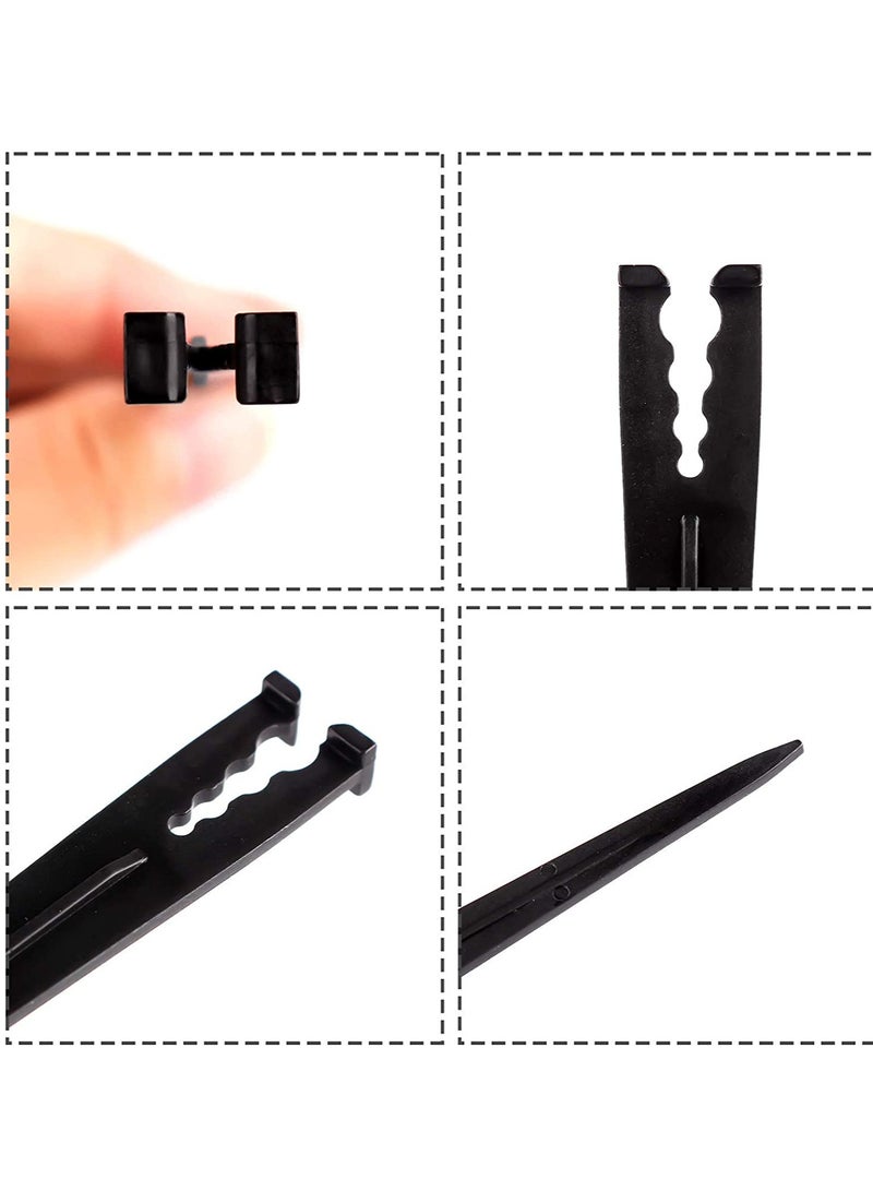 Barakah 100 Pieces Irrigation Drip Support Stakes for 1/4 1/8 Inch Pipe, Universal Drip Tubing Hold Stakes, Plastic Drip Hose Stakes for Irrigation, Greenhouse, Garden, Vegetable Flower Beds Herbs Growing - Image 5
