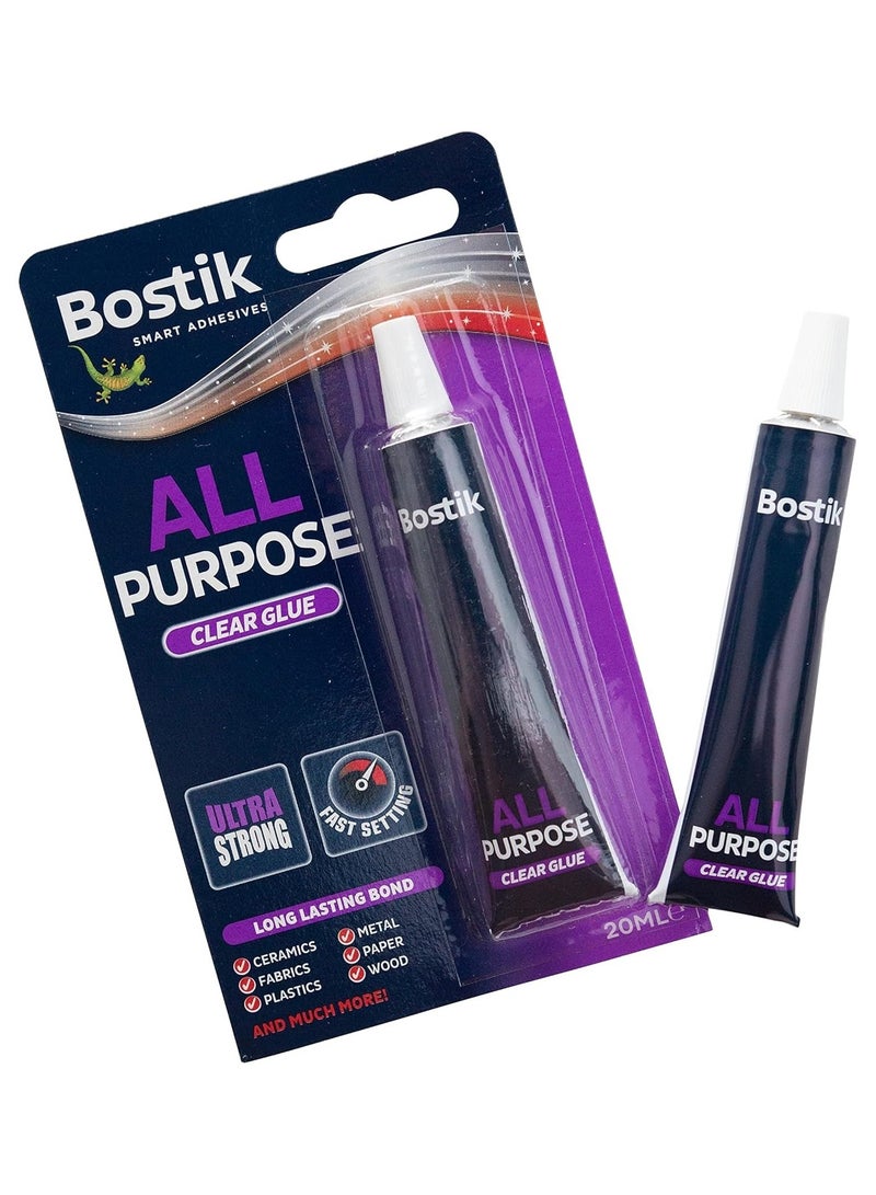 Bostik All Purpose Clear Glue 20ml Content - Image 3
