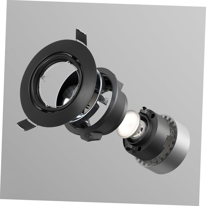 LED Recessed Light Cover Trim Ring Adjustable Spotlight Mounting Shell Ceiling Light Fixture for Home Lighting 2-Pack - Image 5