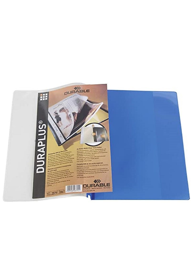 Durable مجلد شفاف متين 2570 50 قطعة A4 أزرق - Image 3