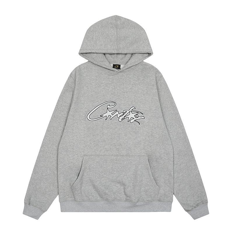 Corteiz Cut Out Letter Print Street Men'S And Women'S Loose Hooded Sweatshirt Casual Pants Suit - Image 3
