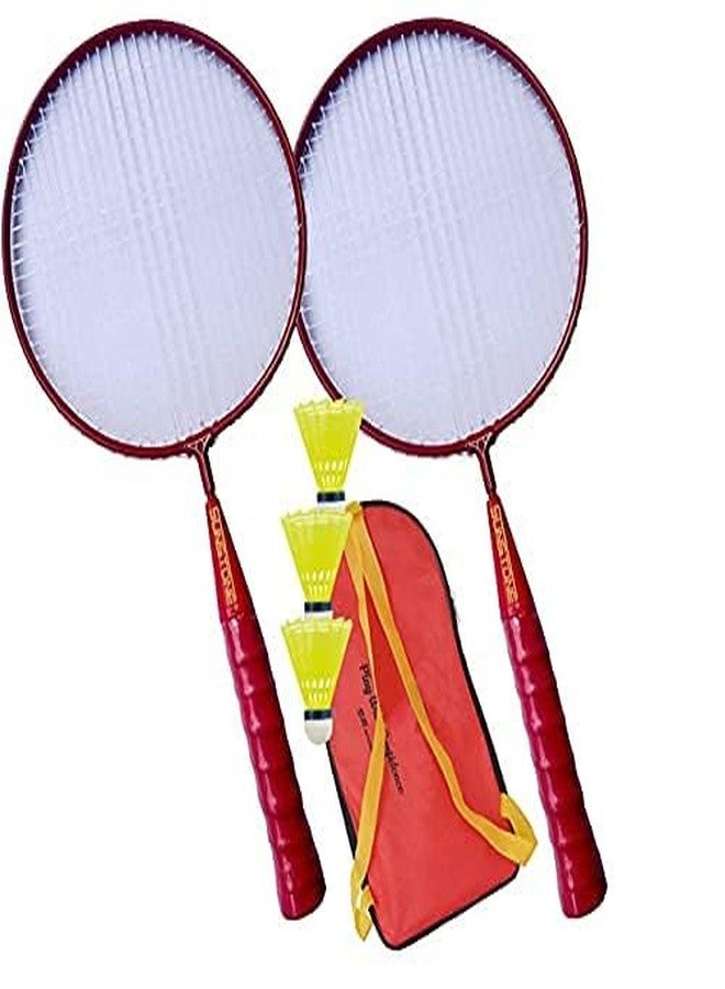 DESCTIDY مضرب تنس الريشة الدولي للأطفال من ديسكتيدي 05 (أحمر، أبيض، أصفر) - Image 1