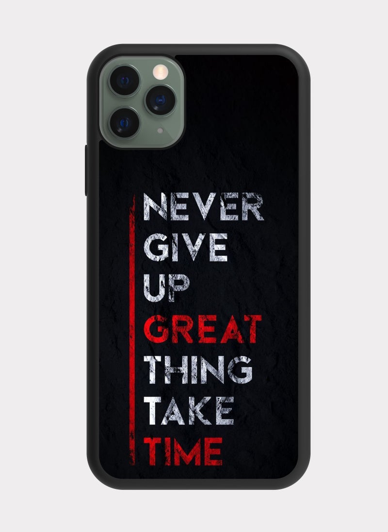 بكسلات كفر ايفون 11 برو ماكس اقتباس انجليزي لاتستسلم - Image 1