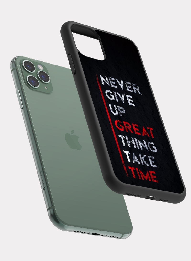 بكسلات كفر ايفون 11 برو ماكس اقتباس انجليزي لاتستسلم - Image 2