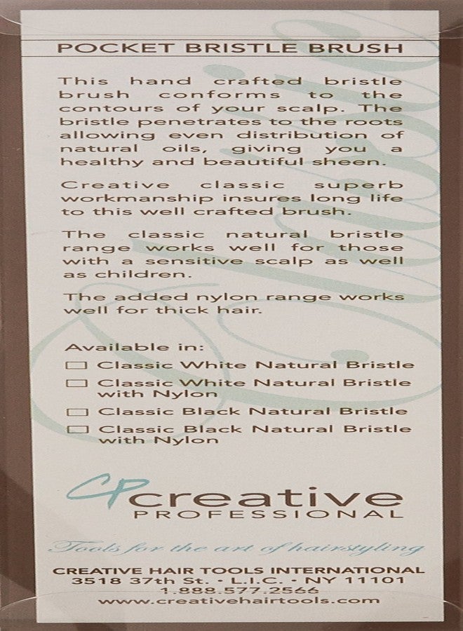 Creative Hair Tools Classic Baby/Toddler Gentle Boar Bristle Hair Brush, Pink - Image 4