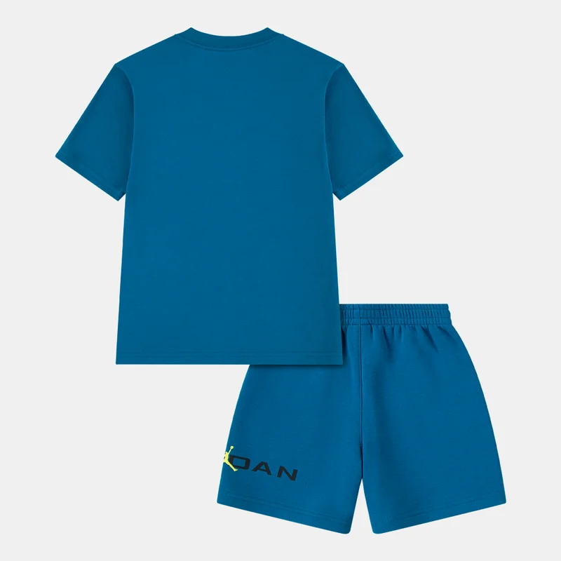 نايكي Kids' Stretch Fleece T-Shirt and Shorts Set