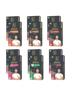 Zed Black Zed Black Manthan Dhoop Sticks in 6 Fragrances - Mogra, Guggal, Chandan, Gulab, Loban & Kasturi - Pack of 12 Bamboo Less Incense Sticks (120 Units)  - Image 1