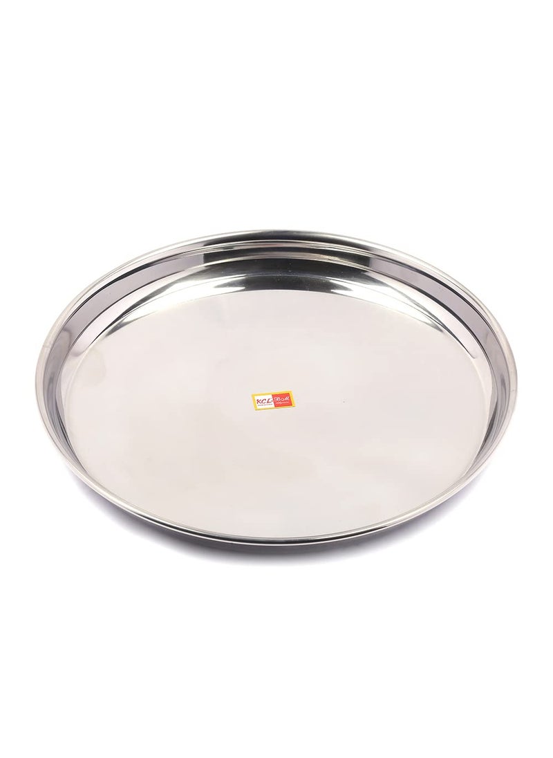 KCL - KCL Stainless Steel Heavy Gauge Dinner Thali Set - Set of 2 - Image 1