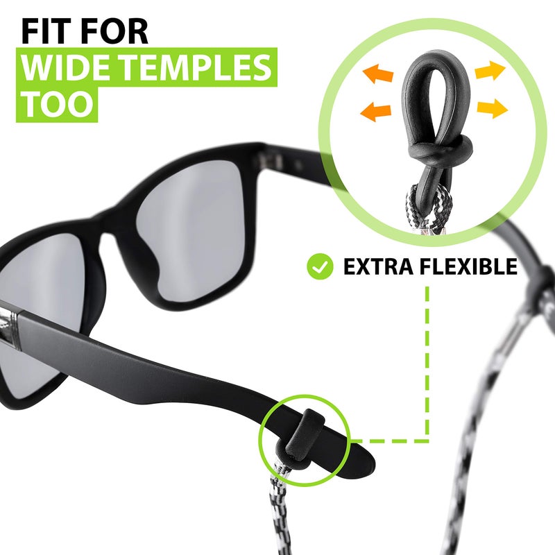 SIGONNA SIGONNA Eyeglasses String Holder Strap Cord - Eyeglass Chain for Men Women - Glasses Lanyard Holders Around Neck - Sports Eye Glass Straps Sunglass Retainer  - Image 4