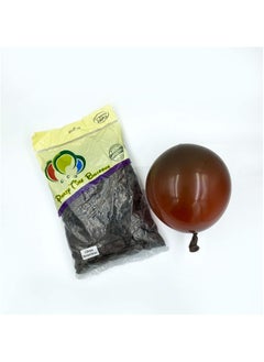 Party Time Party Time 100pcs 12inch Standard Brown Latex Balloons High Quality Balloons Party Supplies  - Image 1