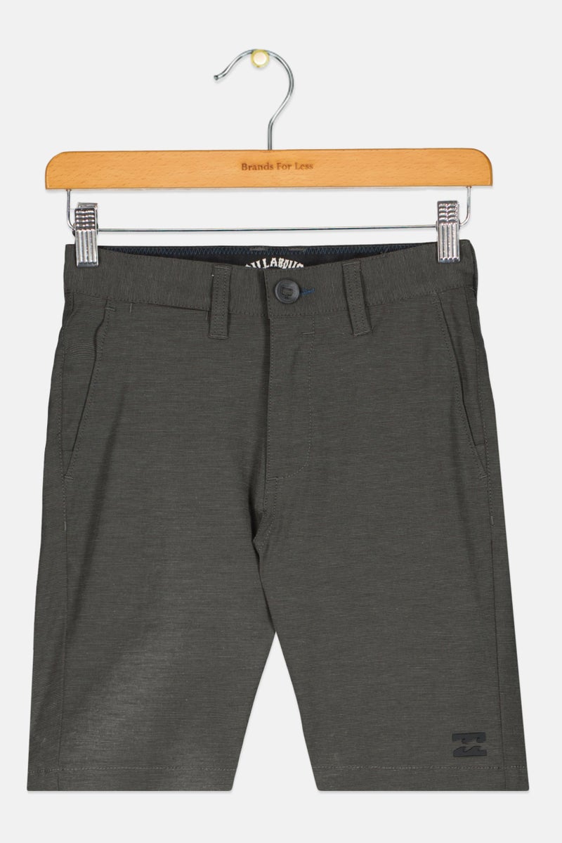 Billabong Kids Boy Slim Fit Micro Stripe Walking Shorts, Dark Grey - Image 1
