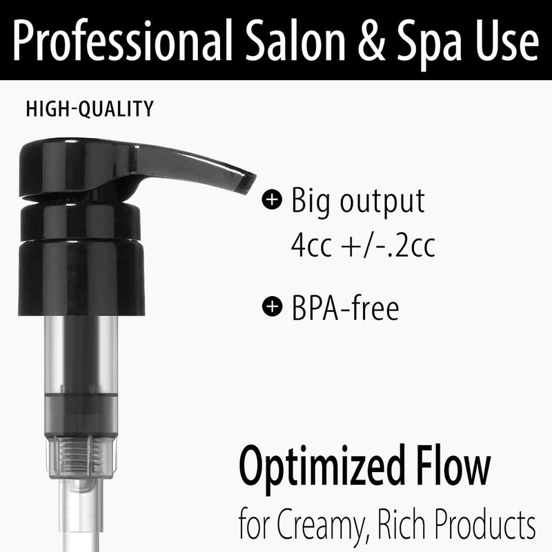 Bar5F Pump for 33.8-Oz Shampoo and Conditioner Liter Bottles (Fits 1" inch Bottle Neck 28/410) 2-Pack - Image 2
