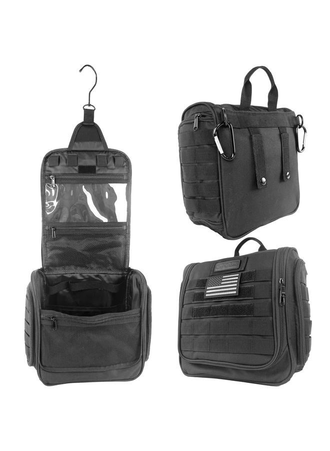 Chef Sac Tactical Toiletry Bag Dopp Kit, Hanging Travel Organizer with 12 Compartments, MOLLE Webbing, Detachable Paracord Handle, Heavy Duty Zippers, Mens Shower Bag for Travel - Image 1