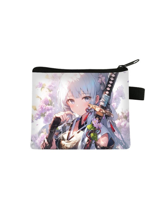 Genshin Impact Series Coin Purse Children's Mini Portable Key Card Holder Student Storage Bag Zipper Small Wallet