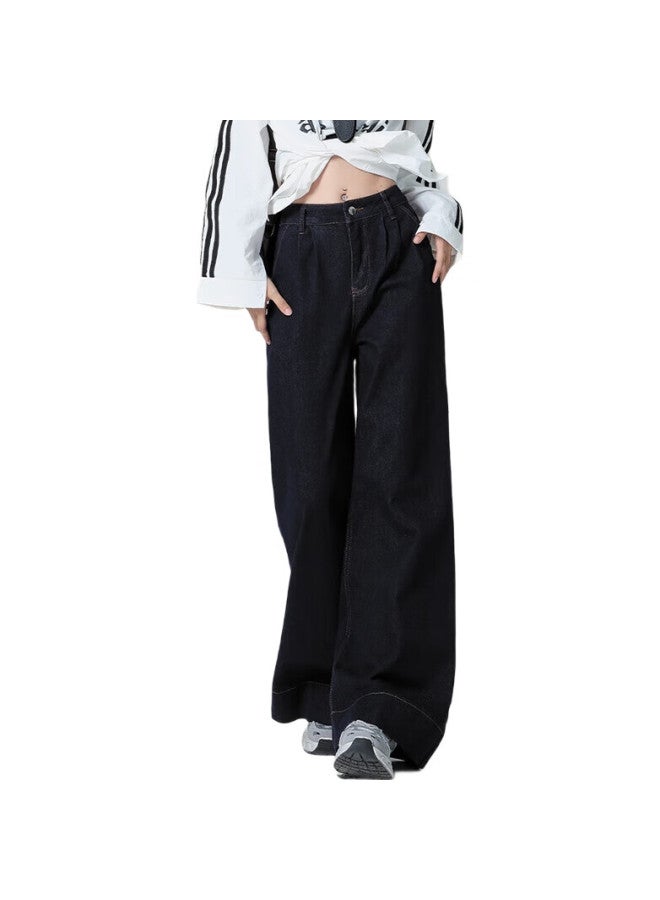 EPTISON Tiancheng Vintage Classic Color Women'S Jeans Autumn And Winter Fashion Slimming All-Match Long Pants Loose Floor-Length Wide Leg Pants Women - Image 1