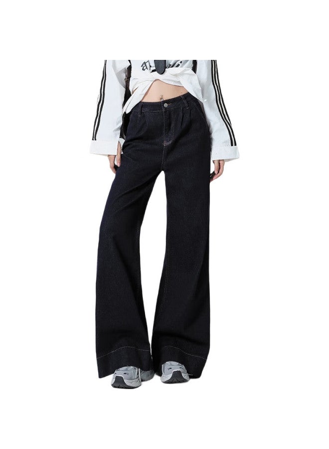 EPTISON Tiancheng Vintage Classic Color Women'S Jeans Autumn And Winter Fashion Slimming All-Match Long Pants Loose Floor-Length Wide Leg Pants Women - Image 3
