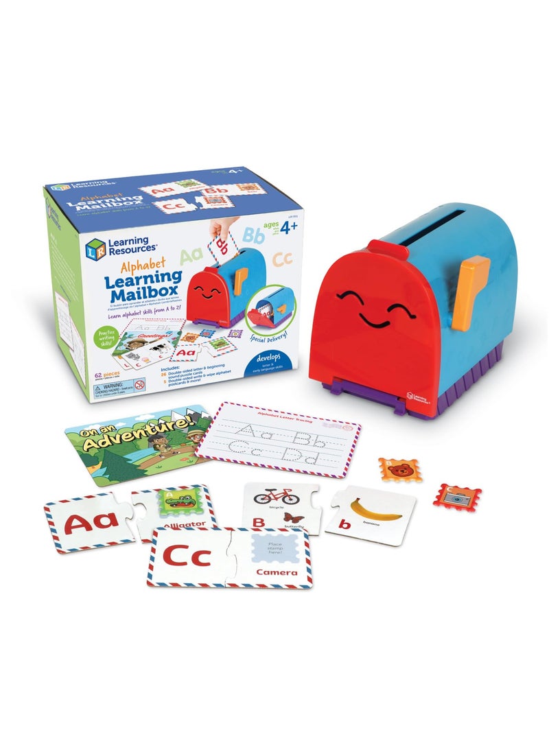 Learning Resources Learning Resources Alphabet Learning Mailbox, 62 Pieces, Ages 4+, Preschool Toys, Preschool Learning Activities, Kindergarten Toys  - Image 1