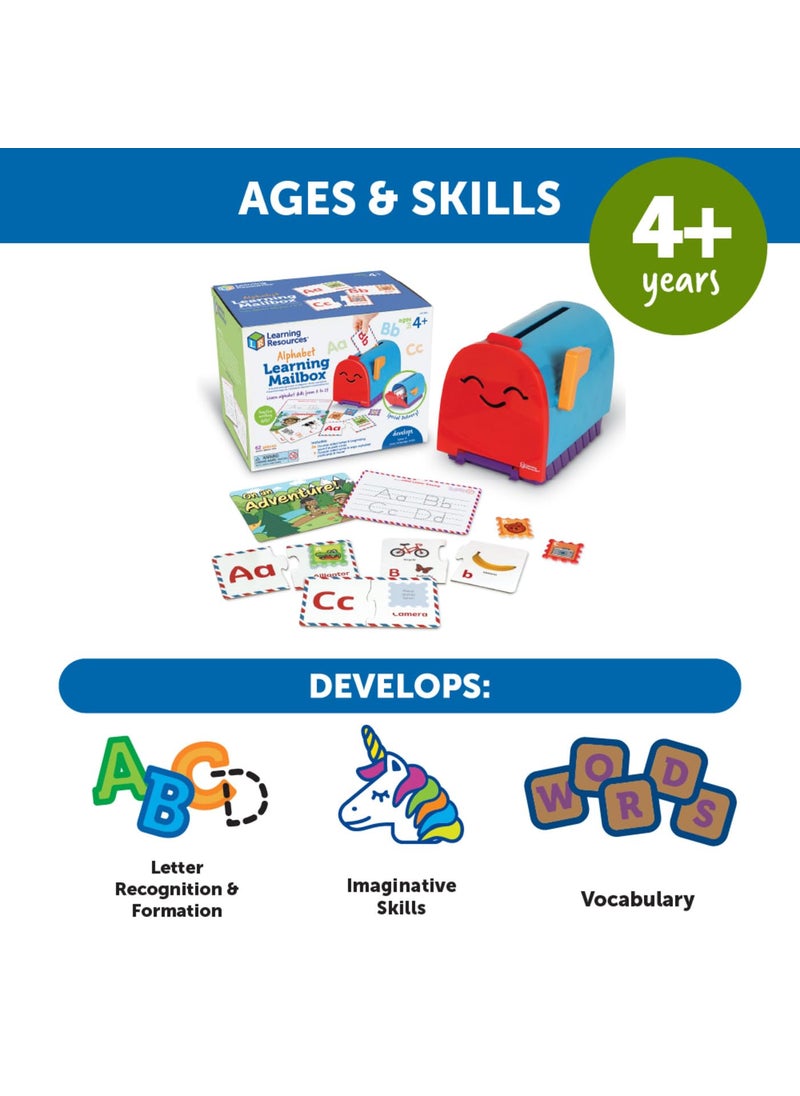 Learning Resources Learning Resources Alphabet Learning Mailbox, 62 Pieces, Ages 4+, Preschool Toys, Preschool Learning Activities, Kindergarten Toys  - Image 5