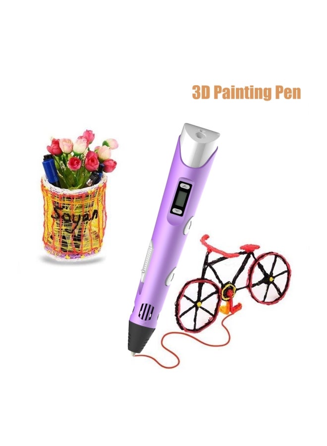 Loquat 3D Printing Pen Purple/Silver/Grey  - Image 2