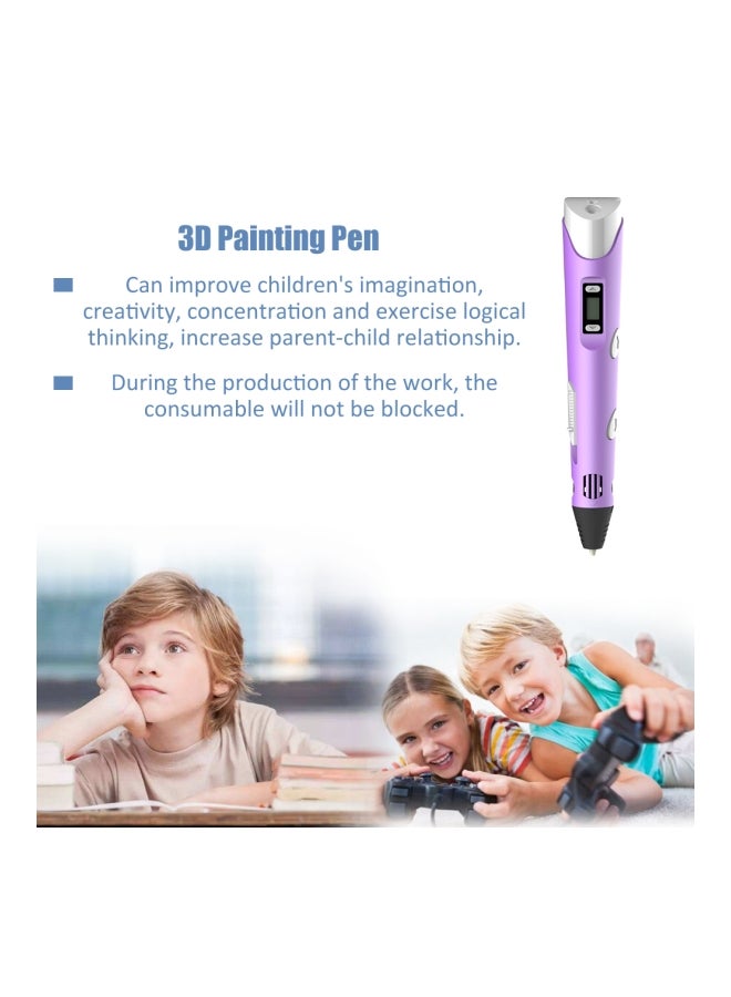 Loquat 3D Printing Pen Purple/Silver/Grey  - Image 4