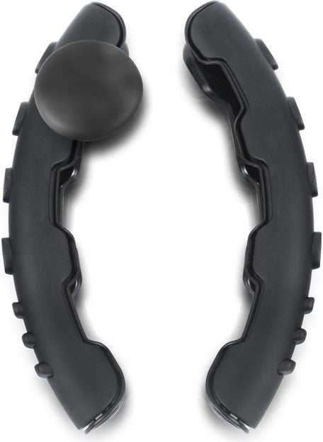 Techmaster Auto Vehicle 2 Piece Carbon Steering Wheel Sport Handle and Turn Knob Black 