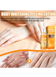 100 ML Body Whitening Peeling Lotion for Dark Skin Body Exfoliation, Effectively Soften The Keratin, Improve Rough Epidermis Delay Skin Aging And Make The Skin Soft And Elastic,Whiten And Smooth