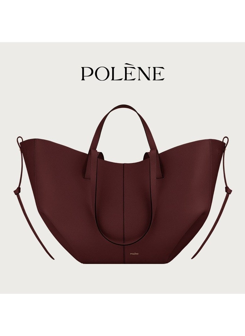 NIBEMINENT - Polene Wings Bag Poling Entote Bag Womens Niche Large Capacity Bag Commuter Shoulder Bag All-match Handbag - Image 1