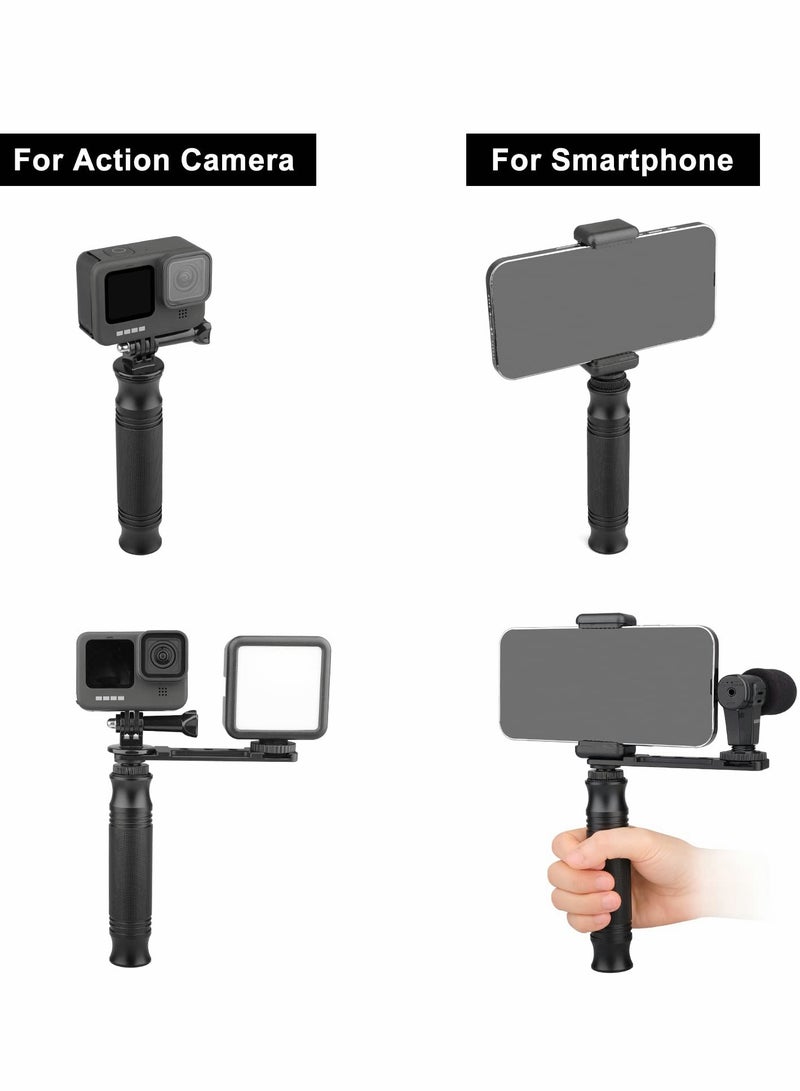 KASTWAVE Camera Handle Grip, 1/4'' Camera Handle Stabilizer Universal Camera Camcorder Hand Grip Stabilizer Compatible with Smartphone and SLR DSLR DC Camera - Image 2