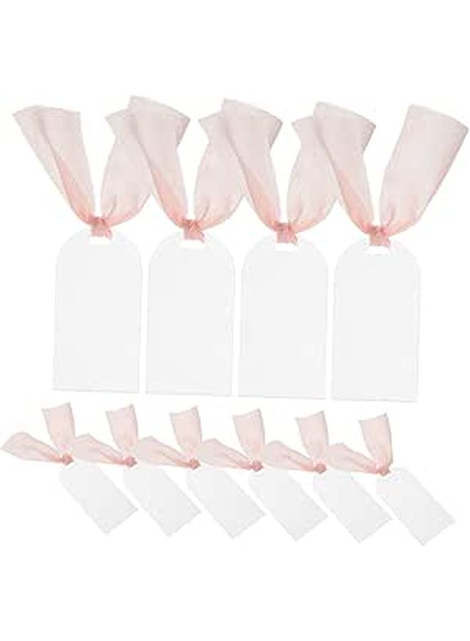 Elegant Acrylic Reserved Chair Signs For Wedding Seating Decor With Ribbons 10Pcs - Image 1