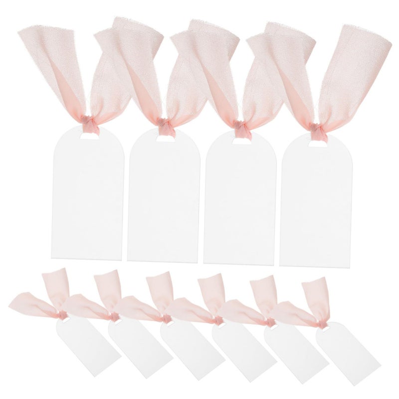 Elegant Acrylic Reserved Chair Signs For Wedding Seating Decor With Ribbons 10Pcs - Image 2