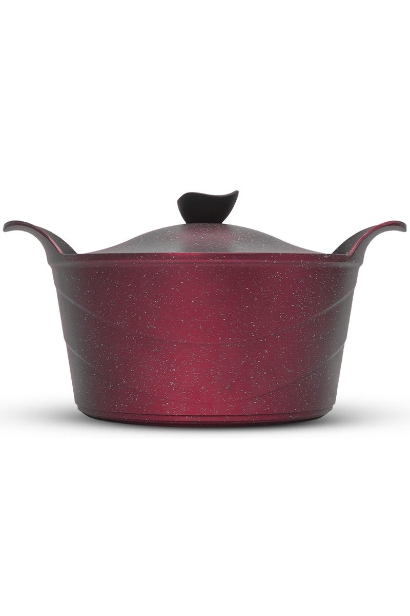 Easy Cook Non-Stick Cooking Pot – 32 cm – Burgandy