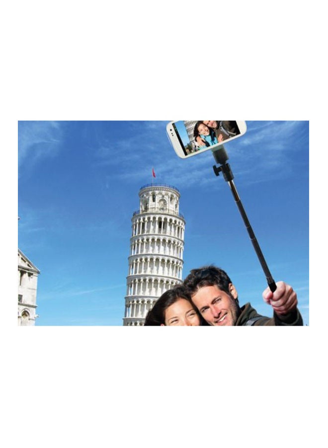 NIBEMINENT Monopod Selfie Stick With Bluetooth Remote Shutter Black  - Image 2