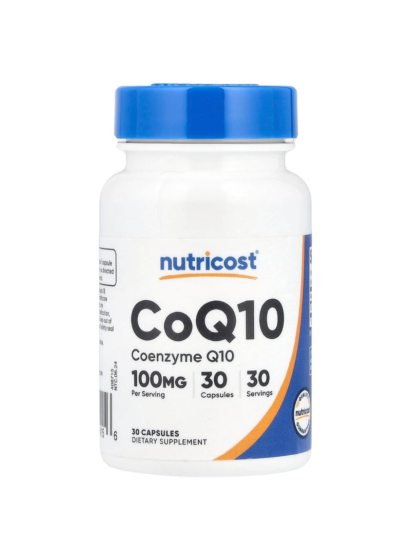 Nutricost CoQ10, 100 mg, 30 Capsules
