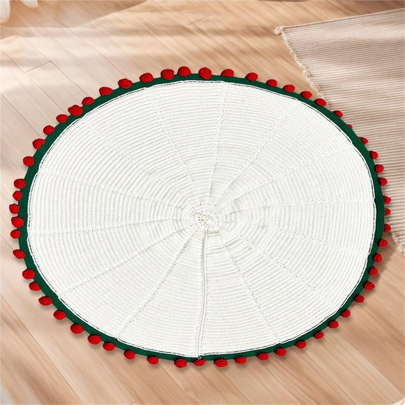 Crochet Bouquet Flower Blanket DIY Crocheted Flower Blanket, Handmade Rose Bouquet Throw(Red Rose B) - Image 4