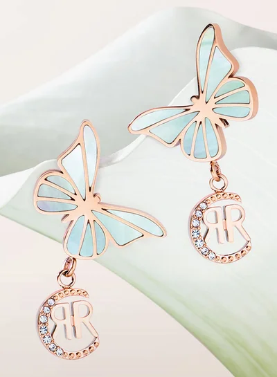 CERRUTI 1881 Butterfly Earrings, Delicate Womens Jewelry