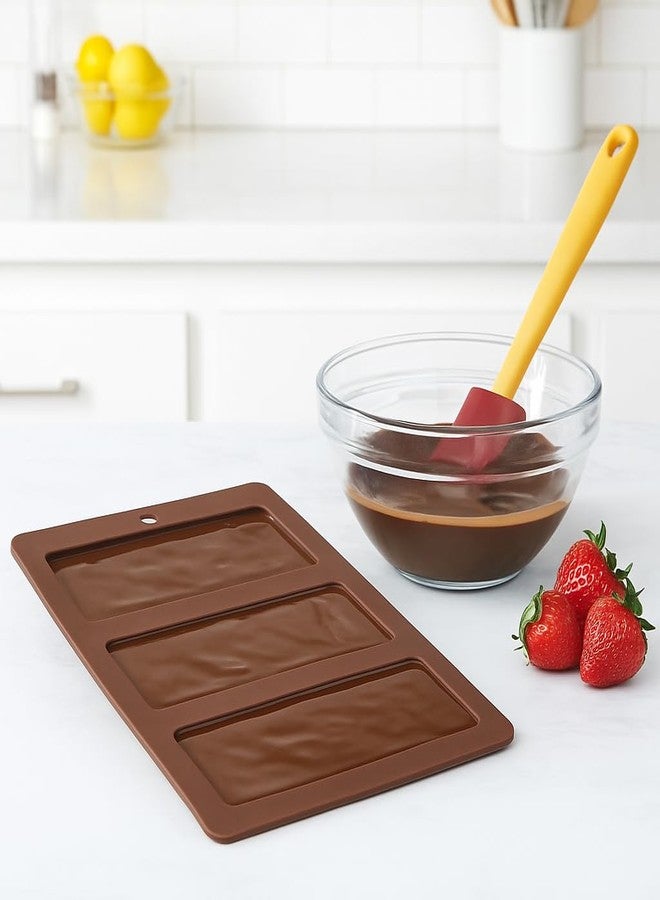 Mrs. Anderson's Baking Chocolate Mold, Non-Stick European-Grade Silicone, Triple Chocolate Bar - Image 4