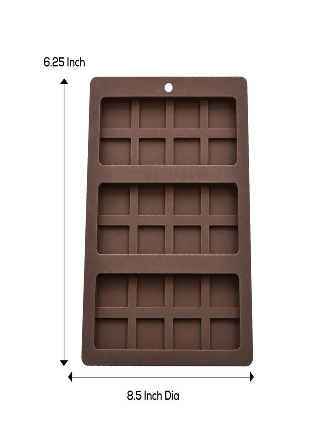 Mrs. Anderson's Baking Chocolate Mold, Non-Stick European-Grade Silicone, Triple Chocolate Bar - Image 3